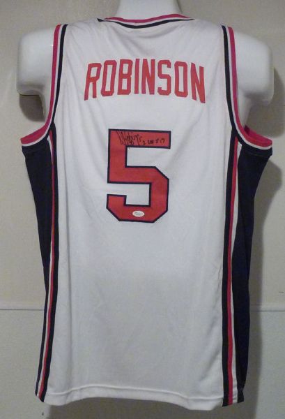 Rare David Robinson Signed Dream Team Jersey (JSA)