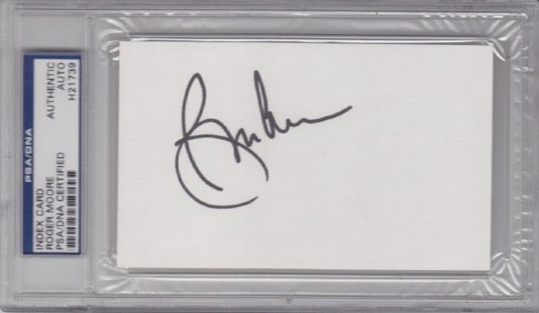 Roger Moore Encapsulated Signature (PSA/DNA Encapsulated)