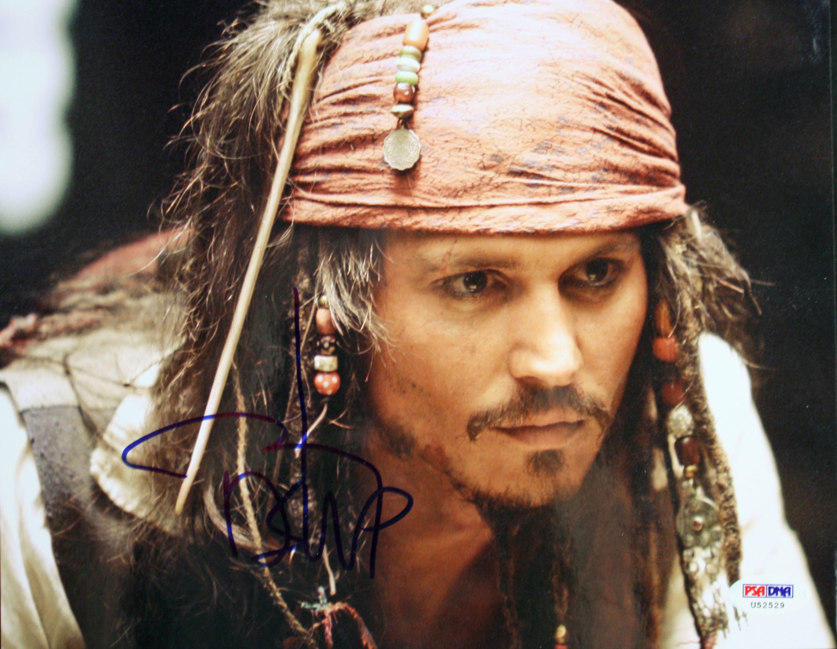 Lot Detail - Johnny Depp Signed 8