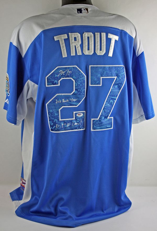 Lot Detail - Mike Trout Signed 2012 All-Star Game Jersey w/
