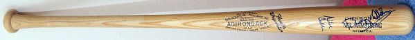 Apollo 11: Buzz Aldrin & Michael Collins Dual Signed "Neil Armstrong Model" Custom Adirondack Baseball Bat (PSA/DNA)