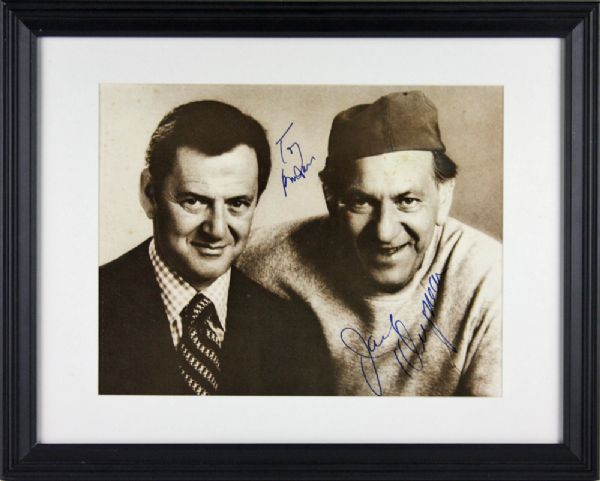 The Odd Couple: Tony Randall & Jack Klugman Signed 11x14 Photo in Framed Display