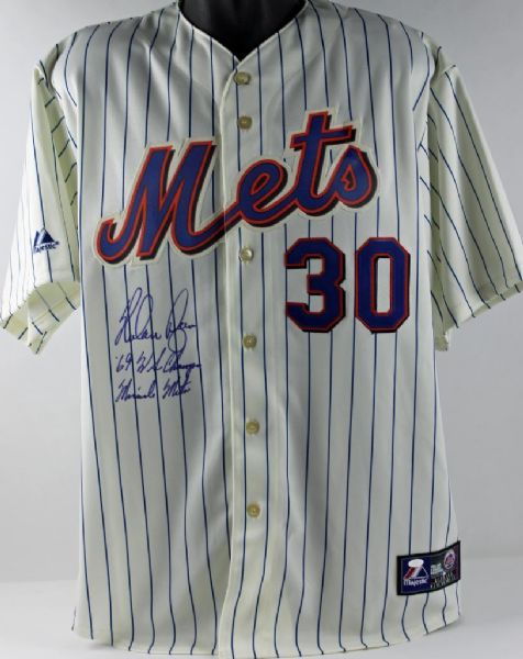 Nolan Ryan Signed NY Mets Jersey with "69 WS Champs, Miracle Mets" Insc. (PSA/DNA)