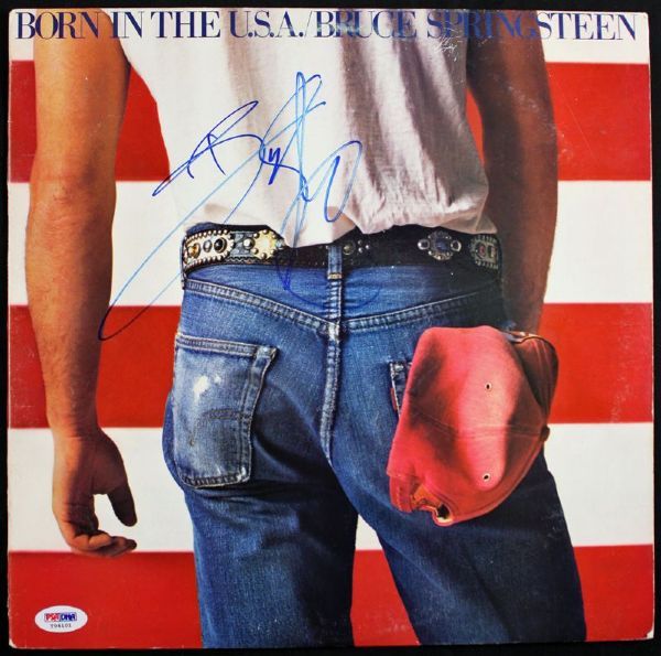 Bruce Springsteen Signed "Born In The U.S.A." Record Album (PSA/DNA)