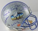 Super Bowl MVPs Signed Limited Edition Full Sized PROLINE Model Helmet with Starr, Namath, Montana, etc. -- Special Joe Montana Hand Numbered Edition! (25 Sigs)(PSA/DNA)