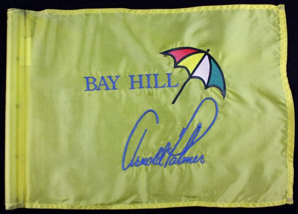Arnold Palmers Bay Hill Course Flown Pin Flag
