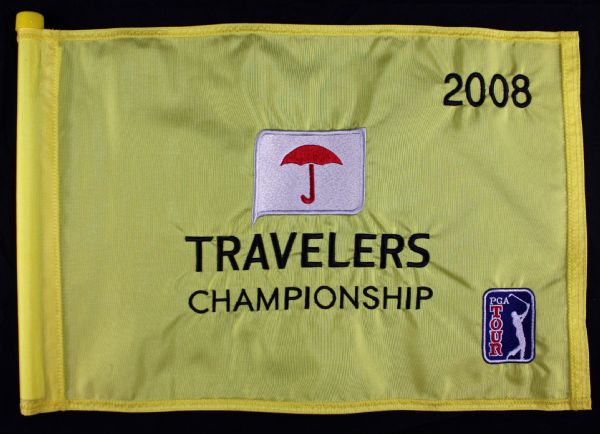 2008 Travelers Championship Course Flown Pin Flag