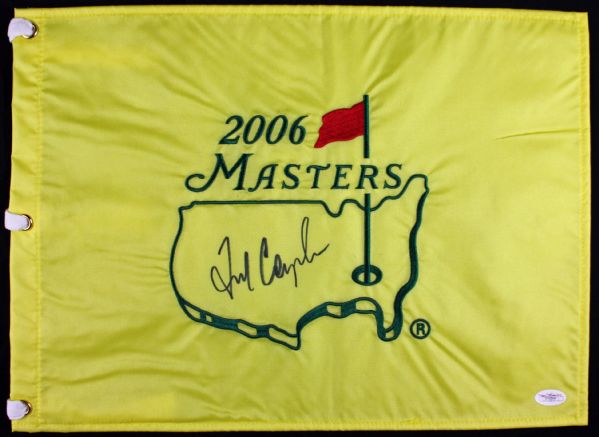 Fred Couples Signed 2006 Masters Golf Pin Flag with Choice Autograph (JSA)