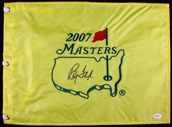 Ray Floyd Signed 2007 Masters Golf Pin Flag (JSA)