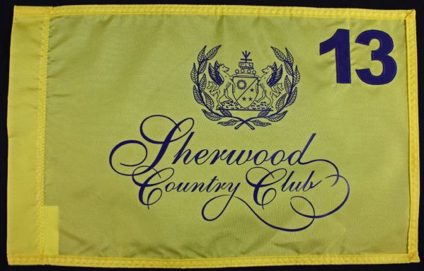 PGA: Sherwood Country Club Course Used Golf Pin Flag