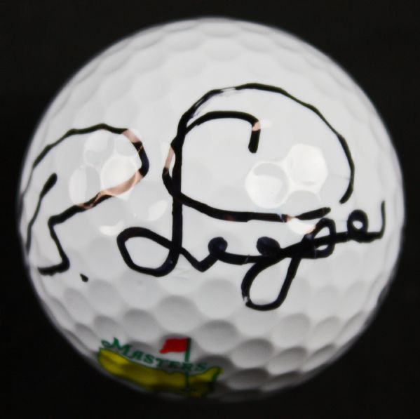 Benrhard Langher Signed Titleist Masters Logo Golf Ball