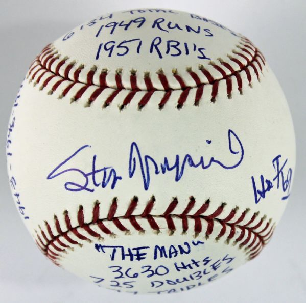 Stan Musial Graded GEM MINT 9.5 Stat OML Baseball w/ 15 Inscriptions (PSA/DNA & Stan the Man)