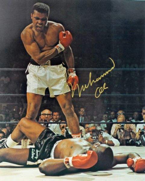 Impressive Muhammad Ali Signed 8" x 10" "Over Liston" Glossy Photo (PSA/DNA)