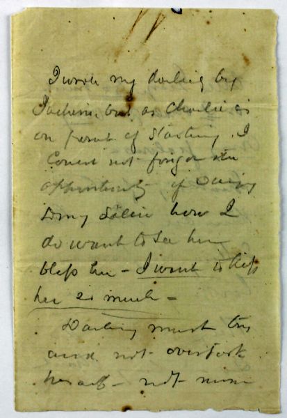 Scarce General George Pickett War Dated Hand Writted & Twice Signed letter to His Wife (PSA/DNA)