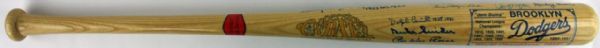 1955 Dodgers Signed Commemorative Cooperstown Bat w/ Koufax, Reese, Snider & 31 Others (JSA)