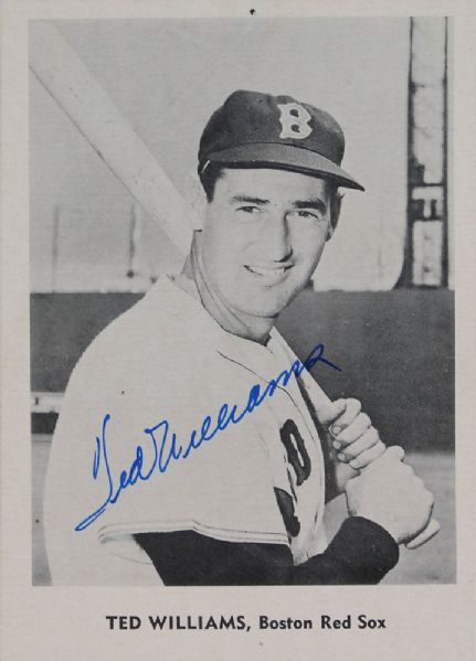 Ted Williams Mint Signed 5" x 7" Black & White Photo (PSA/DNA)
