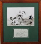 Ty Cobb Signed Album Page with Rare Handwritten Career Highlights Inscription (PSA/DNA)
