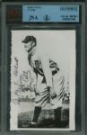 Ty Cobb Signed & Inscribed 3" x 4" Photograph (JSA Encapsulated)