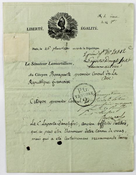 Napoleon Bonaparte Signed Endorsement As Emperor (PSA/DNA)