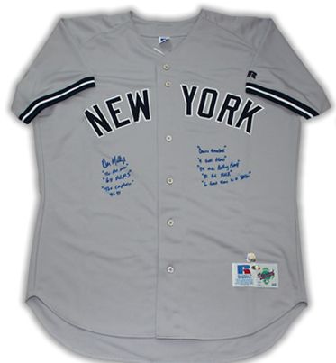 Don Mattingly Unique Signed NY Yankees Jersey with 9 Handwritten Inscriptions! (Steiner COA & MLB Hologram)