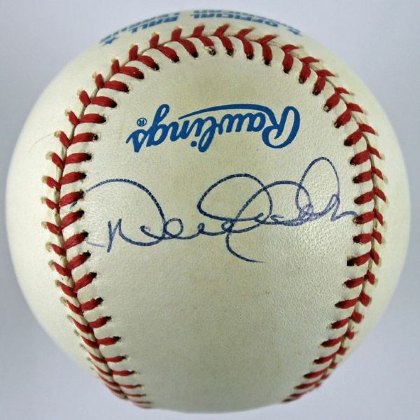 Derek Jeter Signed Rookie-Era OAL Budig Baseball (PSA/DNA)