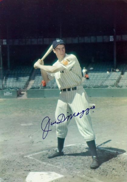 Joe DiMaggio Signed 11" x 14" Color Photo (PSA/DNA)