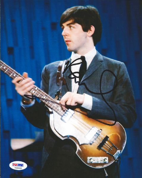 The Beatles: Paul McCartney Signed 8" x 10" Vintage Pose Color Photo (PSA/DNA & Perry Cox)