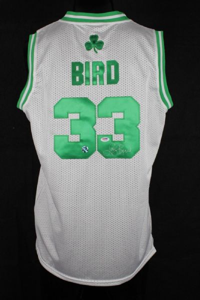 Larry Bird Signed Boston Celtics Home Jersey (PSA/DNA & Bird Hologram)