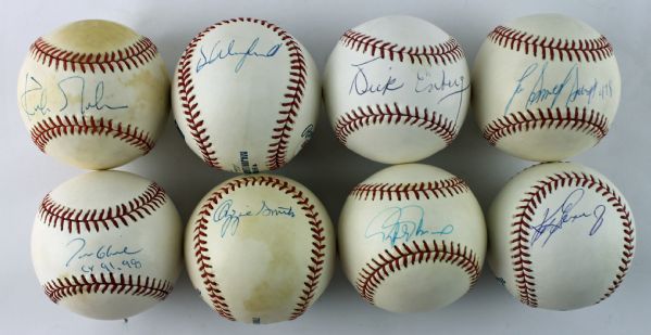Lot of 10 Signed Baseballs by MLB Stars/Notables (JSA & PSA/DNA)
