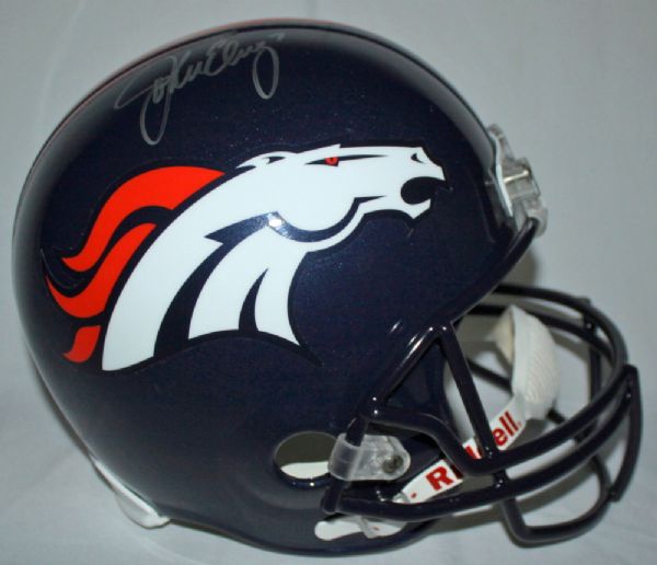 John Elway Signed Full-Sized Broncos Helmet (Elway Holo)