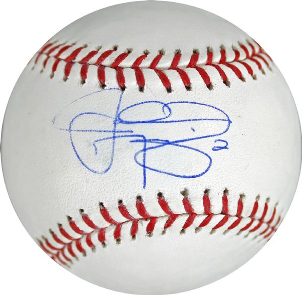 Superb Johnny Manziel Single Signed OML Baseball (PSA/DNA)