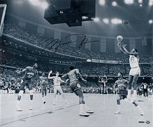 Michael Jordan Signed "1982 Championship Shot" 20" x 24" Photo (Upper Deck)