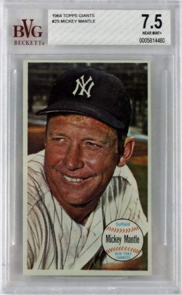 Mickey Mantle Topps Giant 7.5 BVG
