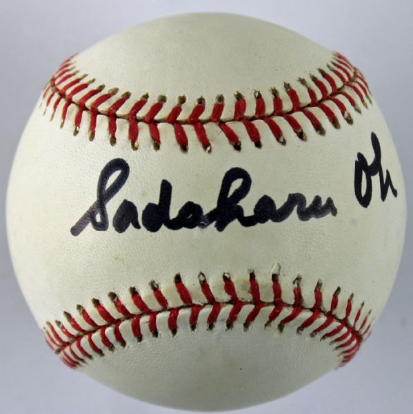 Sadaharu Oh Signed OAL (Budig) Baseball (PSA/DNA)