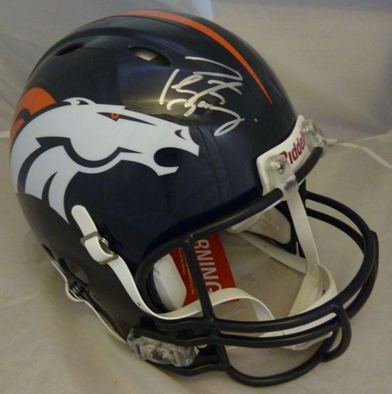 Peyton Manning Signed Pro-Line Revolution Helmet (Mounted Memories)