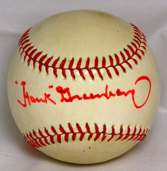 Impressive Hank Greenberg Single Signed Official League Baseball (JSA)