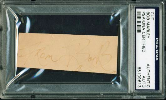 Bob Marley Signed Album Page "From Bob" (PSA/DNA Encapsulated & REAL/Roger Epperson)