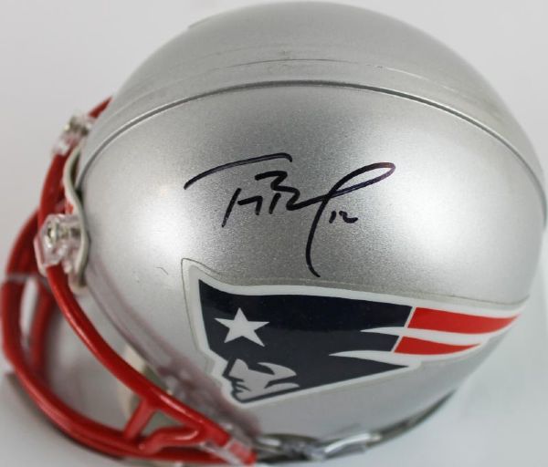 Tom Brady Signed Patriots Mini-Helmet (PSA/DNA)