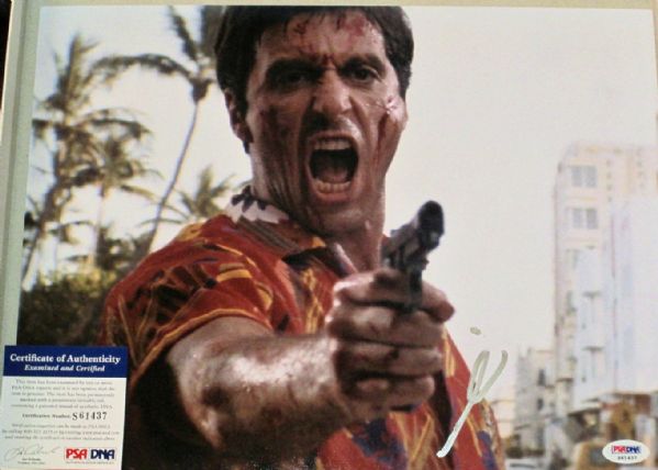 Al Pacino Signed 11" x 14" Color Photo from "Scarface" (PSA/DNA)