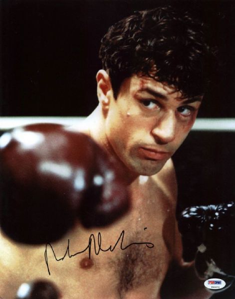 Robert De Niro Superb Signed 11" x 14" Color Photo from "Raging Bull" - PSA/DNA Graded GEM MINT 10!