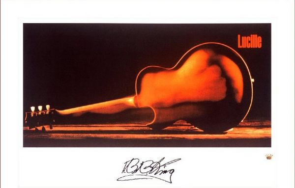 B.B. King Signed Limited Edition 23" x 27" Lithograph - "Lucille" (PSA/DNA)