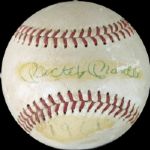Vintage Mickey Mantle & Roger Maris Dual Signed OAL Baseball Attributed to 1961 Season! (JSA)