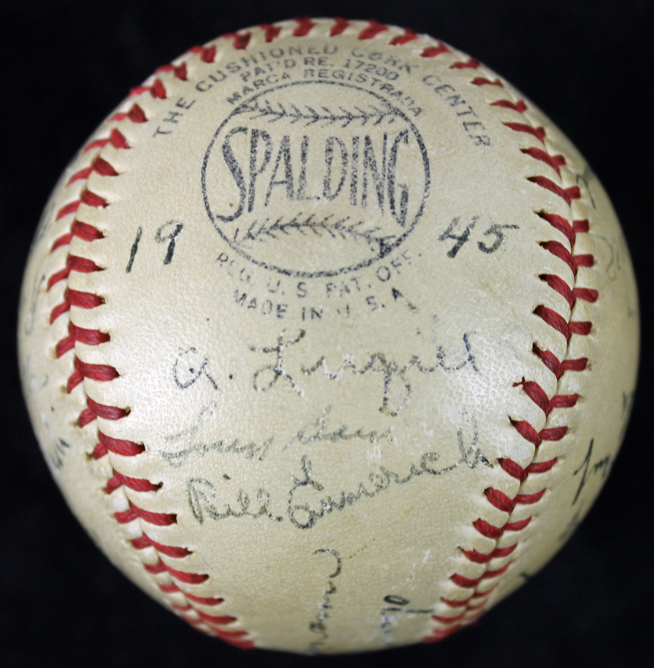 Lot Detail - 1945 New York Giants Team Signed ONL Baseball w/ Mel Ott ...