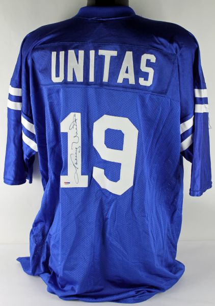 Johnny Unitas Signed Colts Pro Model Jersey (PSA/DNA)