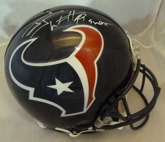 J.J Watt Signed & Inscribed "SWAT" Proline Helmet (JSA)
