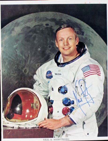 Apollo 11: Neil Armstrong Rare Signed UNINSCRIBED 8" x 10" NASA Portrait Photograph (PSA/DNA)