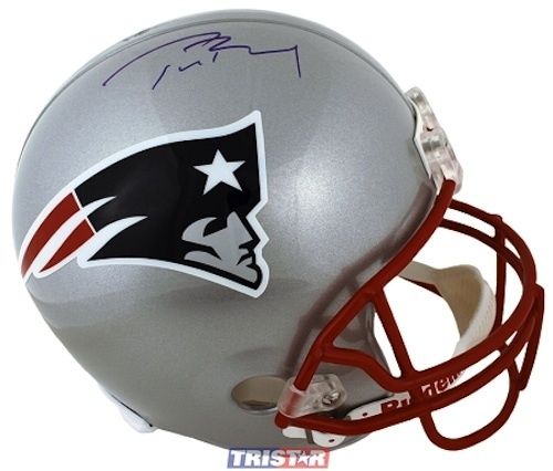 Tom Brady Signed New England Patriots Proline Helmet (Mounted Memories)