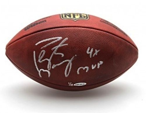 Payton Manning Signed Limited Edition "4x MVP" NFL Football (Upper Deck)