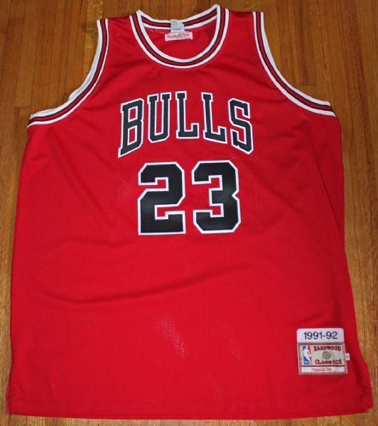 Lot Detail - Michael Jordan Signed Mitchell & Ness 1991-92 Chicago ...