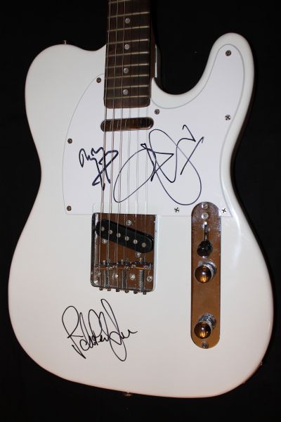 Led Zeppelin: Jimmy Page, Robert Plant & John Paul Jones Signed Telecaster Style Guitar (PSA/DNA)